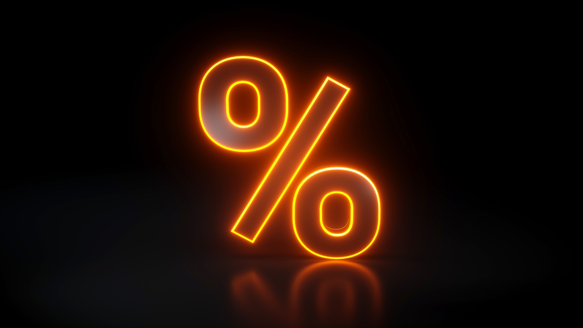 Percent Off Sign, Discount - 3D Illustration